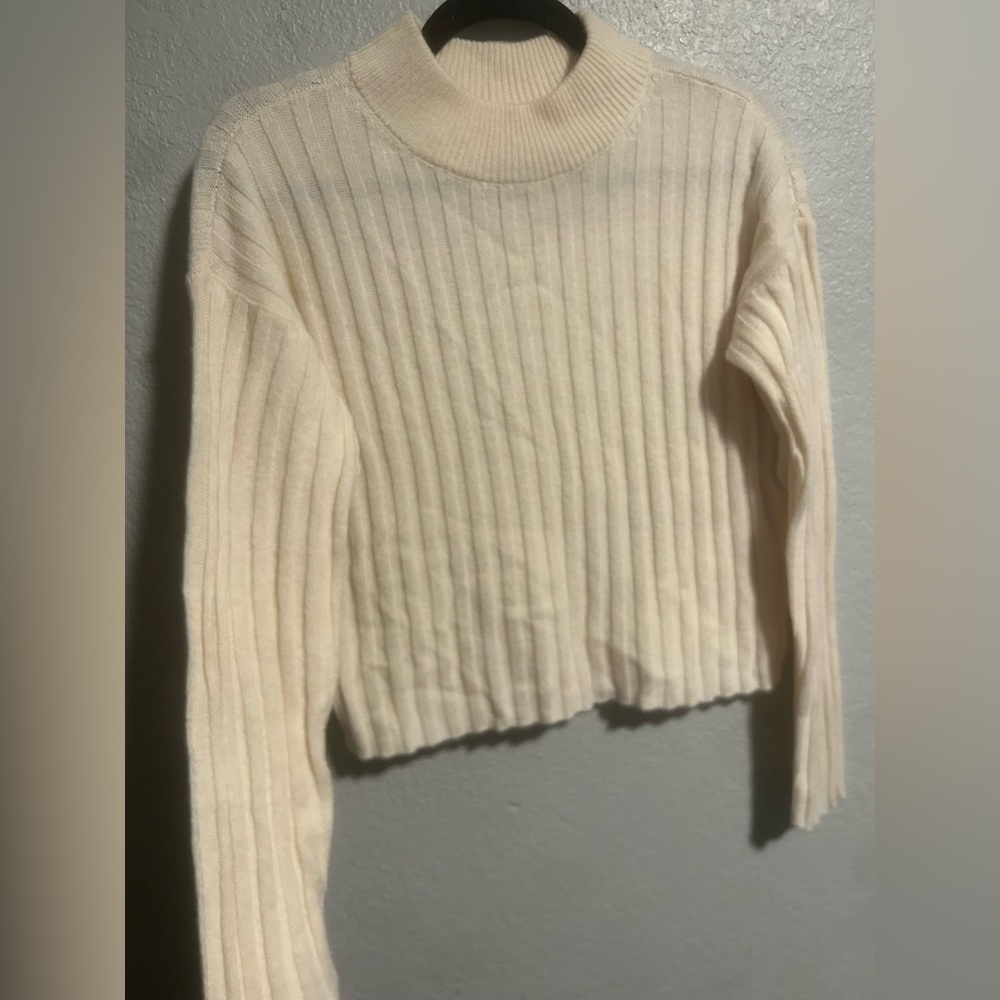 Madewell wool ribbed turtle neck sweater